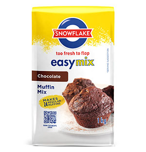 SNOWFLAKE EASYMIX CUP CAKE CHOC 1KG